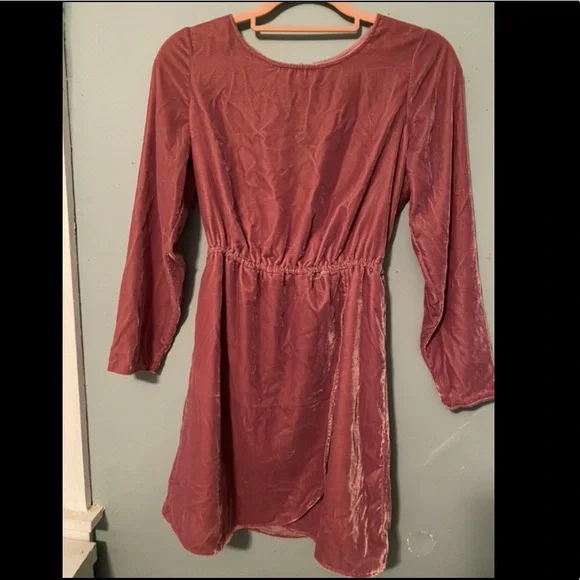 j crew pink velvet dress J Crew Pink Velvet Dress